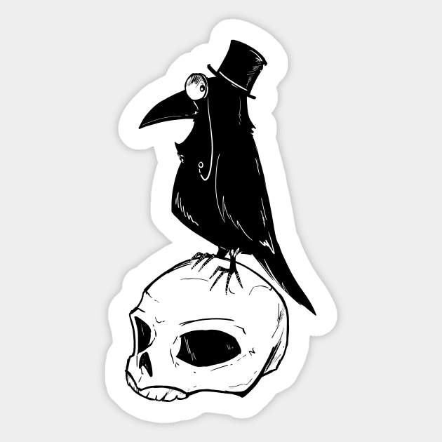 Nevermore 1 Sticker by capnflynn